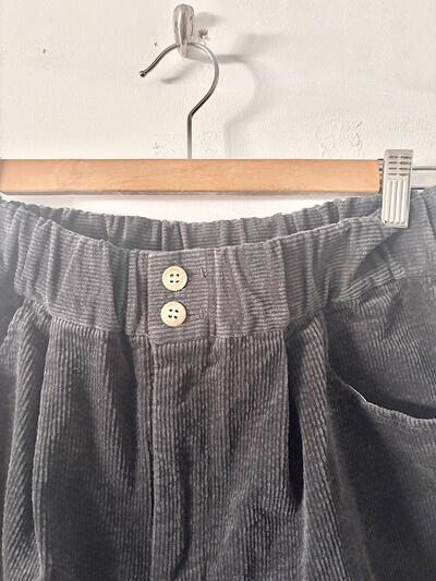 ビュルデサボン bulle de savon 11Wサッカーコーデュロイパンツ(25AW) kuro 　 画像5