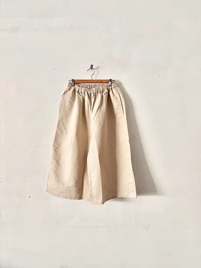 【美品】Maison de soil  リネンコットンイージーワイドパンツ 画像1