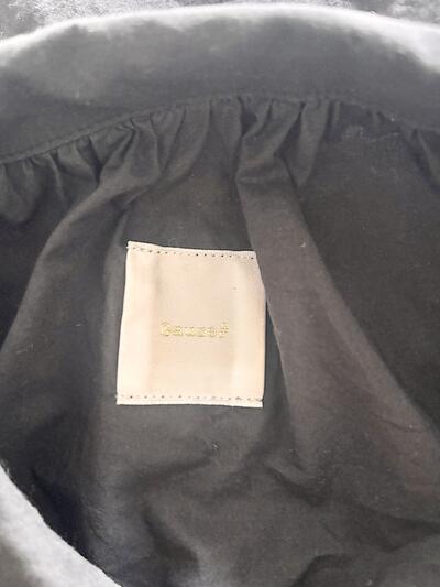 【美品】Gauze#（ガーゼ）コットンギャザーブラウス ブラック　 画像5
