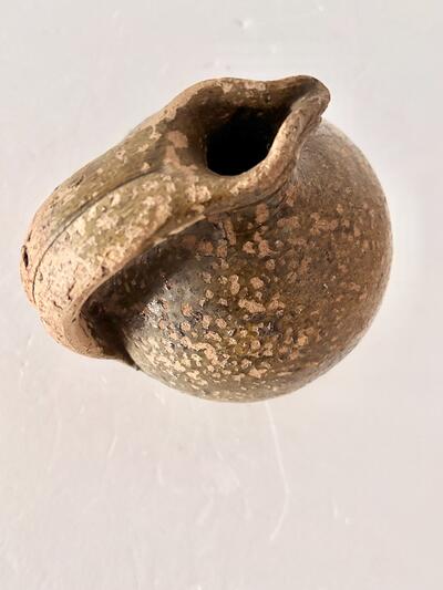 【南仏アンティーク】プロヴァンス 陶器 オイルジャグ 水差し 19世紀 画像5