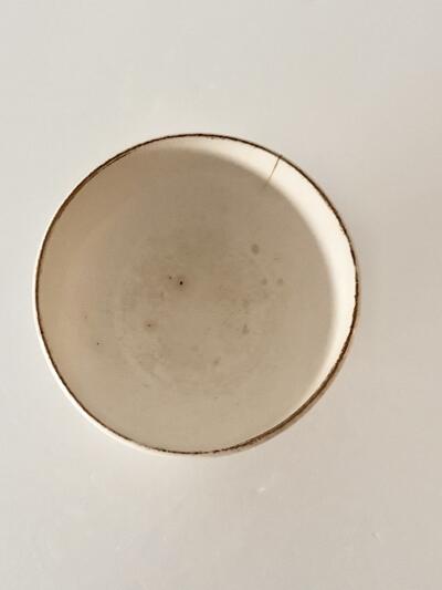 【ヴィンテージ】ベルギー BOCH ボッホ カフェオレボウル 白 エクリュ　 画像9