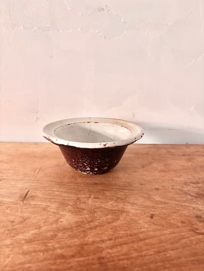 【フランスアンティーク】 キュノワール リムボウル 鉢 茶陶 民藝 18-19世紀 画像1