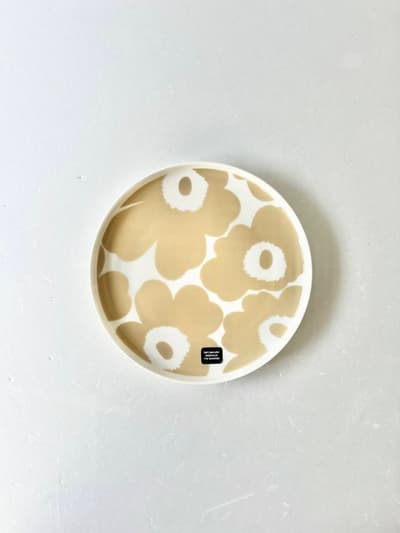【未使用】marimekko  unikkoプレート20cm　ベージュ 画像1