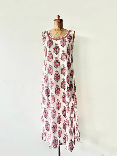 ANOKHI　花柄　ノースリーブワンピース　サイズS 画像1
