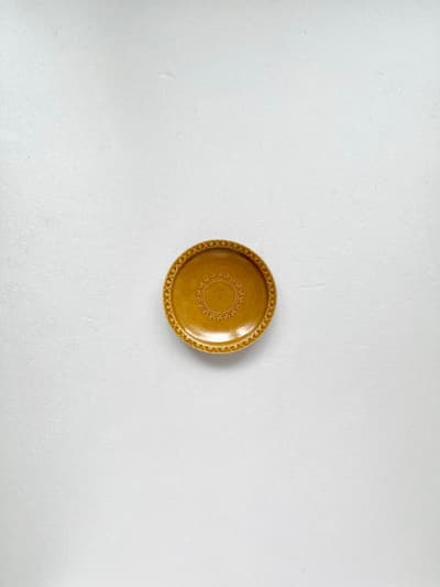 【美品】大井寛史　3寸皿　茶 画像1