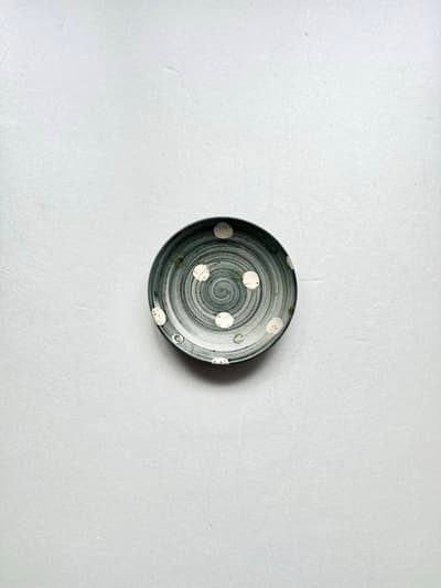 【美品】o-gusuya　やちむん　4寸皿　12.5cm 画像1