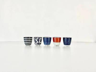 【美品】COVO　MILMIL 湯呑み　お猪口　冨田一彦　波佐見焼　　5点セット　 画像1