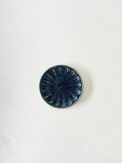 【美品】嶋田窯　小皿　青  画像1