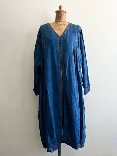 nestRobe　リネン羽織ワンピース　刺繍ステッチ 画像1