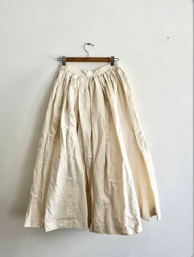 【美品】YAECA WRITE WOMEN　TUCK CULOTTE　WHITE　サイズS 画像1