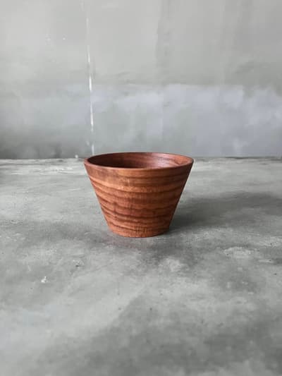 【美品】大澤知美　木　器　カップ 画像1