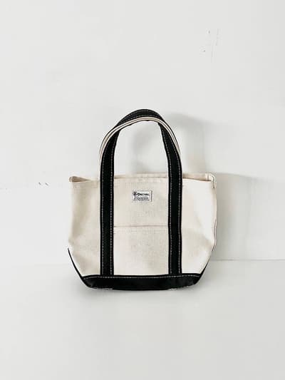 ORCIVAL  キャンバストートバッグ 小　白・黒　 画像1