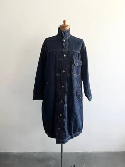 【美品】orslow PLEATED FRONT COAT ロングジャケット　XS 画像1