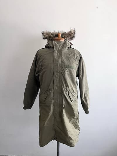 【未使用】caqu ファー付きモッズコート　サイズ１　10th LIMITED EDITION　Made in 東北 画像1