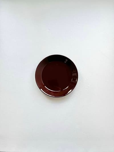 【未使用】iittala Teema 廃盤色  BROWN　17cm 画像1