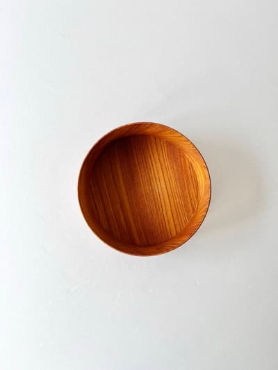 【美品】大澤知美　深丸盆・チェリー 画像1