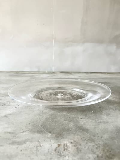 【美品】三浦侑子　ガラス楕円皿　オーバル　クリア　2 画像1
