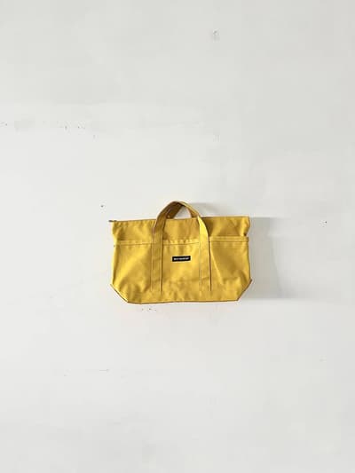 【北欧】marimekko　MINI MATKURI　キャンバストートバッグ　マスタード　Mサイズ　 画像1