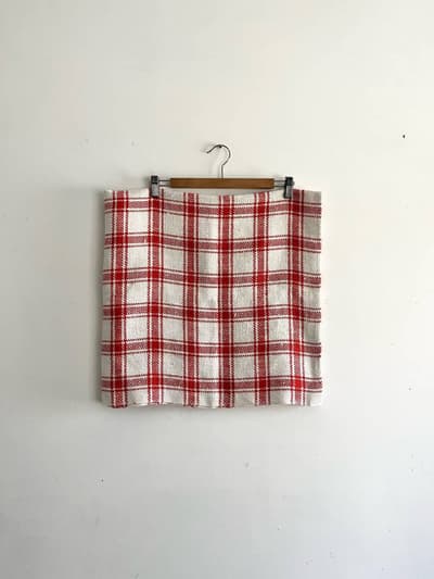 【北欧】TAMPELLA　リネンチェック柄ファブリック 画像1