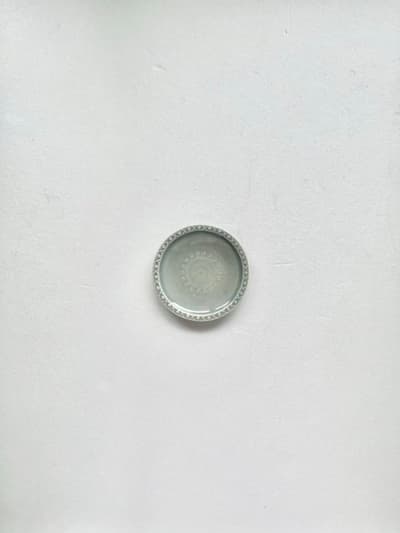 【美品】大井寛史　3寸皿　グリーン 画像1