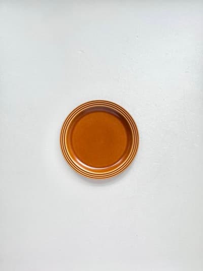 【英ヴィンテージ】HORNSEA　SAFFRON　17cm皿　プレート　ケーキ皿 画像1