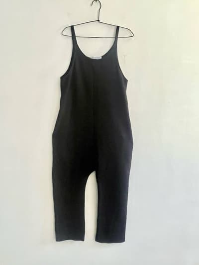 R&D.M.Co- OLDMAN’S TAILOR　裏起毛コットンスウェットサロペット 画像1