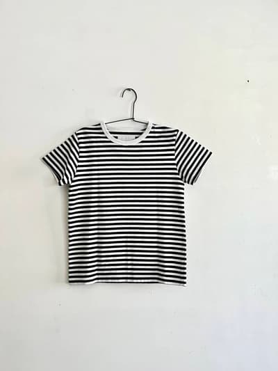 【美品】nanamica　ボーダーカットソー　xs 画像1