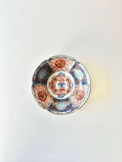 【骨董】大明嘉靖年製　色絵膾皿　 画像1
