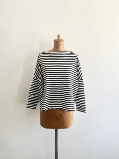 【美品】Traditional Weatherwear　ボーダーカットソー　サイズS 画像1