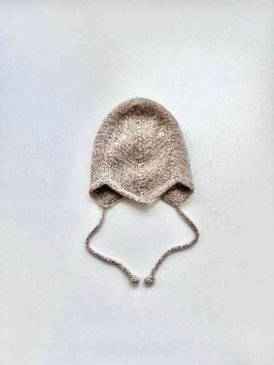 【KIDS】MISHA PUFF ペルー製ハンドニット帽　2-3yr 画像1