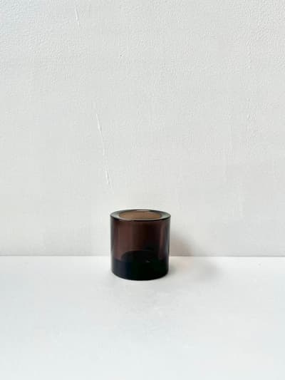 【美品】iittala・marimekko キャンドルホルダー KIVI　brown 画像1
