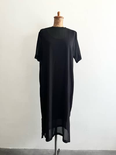 【未使用】BEAUTY&YOUTH UNITED ARROWS　シフォンレイヤードＴＥＥワンピース　ブラック 画像1