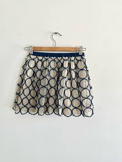 【美品】mina perhonen　KIDS　tambourine　刺繍チュールスカート　110 画像1