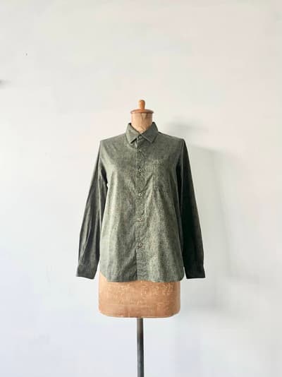 YAECA WRITE　BUTTON SHIRT LIBERTY　リバティ タナローン シャツ ブラウス 花柄 画像1