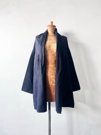 【美品】TOUJOURS　羽織　カシミヤ　シルク　麻　サイズF 画像1