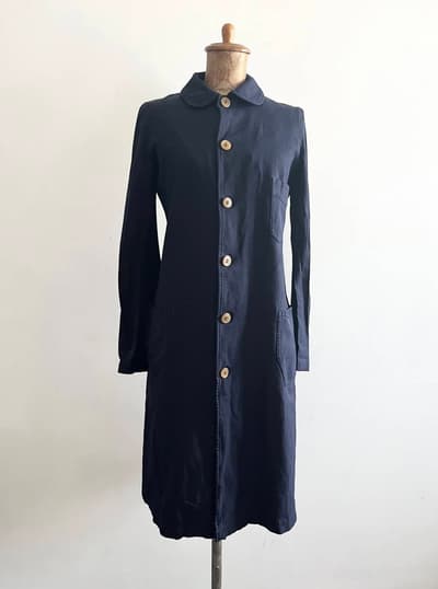 COMME des GARCONS　ラウンドカラーコート　Mサイズ　ネイビー 画像1