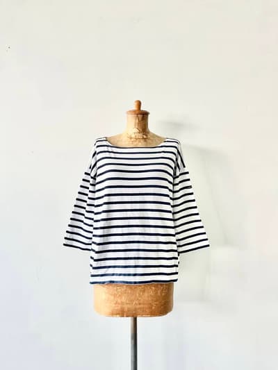 Marie Christine GRAMMATICO　ボーダーカットソー　サイズ0　made in FRANCE 画像1