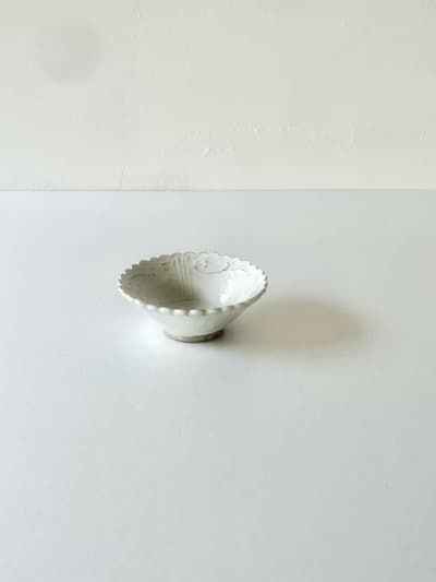 【美品】大井博史　粉引　唐草　小鉢　② 画像1