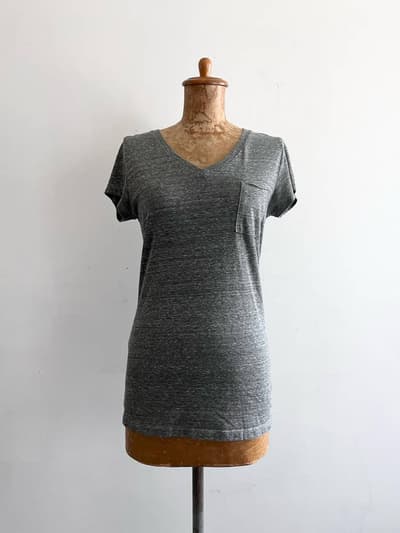 Freeseam　VネックTシャツ　サイズS　グレー 画像1