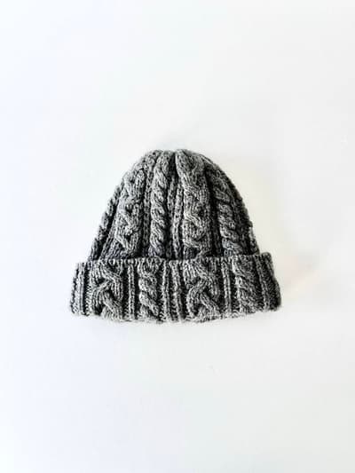 HIGHLAND 2000　ニット帽　British Wool  Cable Bobcap 画像1