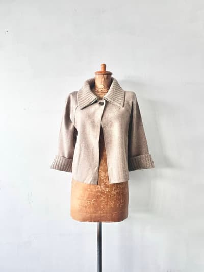 FOXEY　ウール　カシミヤ　シルク　ジャケット　サイズ40 画像1