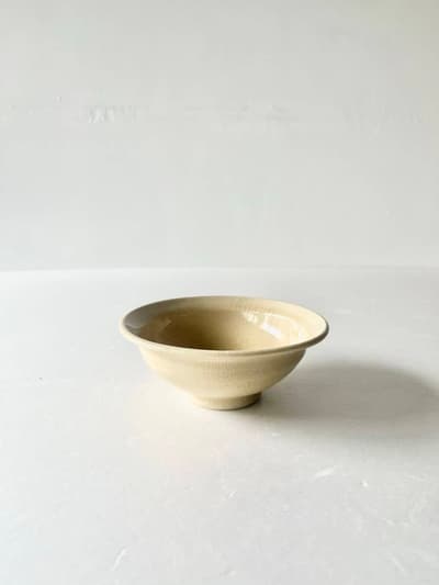 【美品】田谷直子　煮豆小鉢　きなり　ボウル 画像1