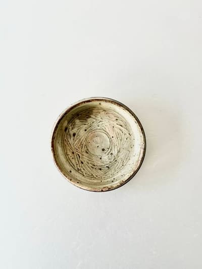 【美品】井上茂　銅鑼鉢 画像1