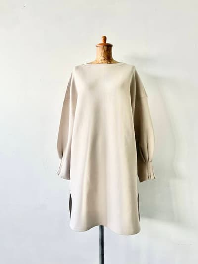 【美品】SHIPS　ダンボールニュアンスカラーステッチチュニック　ONESIZE 画像1