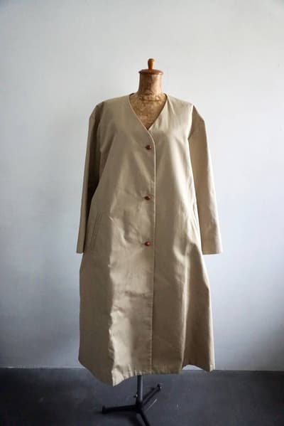 【未使用】Colenimo　Spring Over Coat　ノーカラーコート　サイズM 画像1