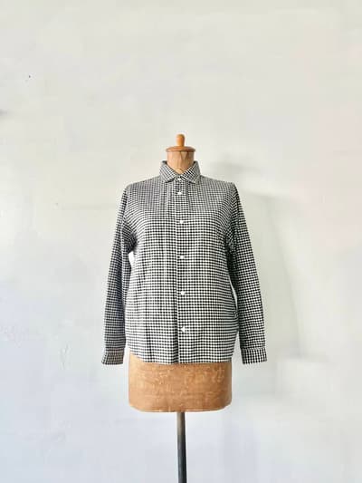 YAECA　コンフォートシャツ 　SMALL　ギンガムチェック 画像1