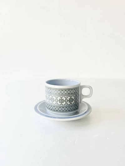 【英ヴィンテージ】HORNSEA　Tapestry　カップ＆ソーサー　　2 画像1