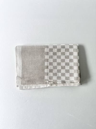 【美品】北欧　Ekelund　リネンタオル　チェック　スウェーデン 3 画像1