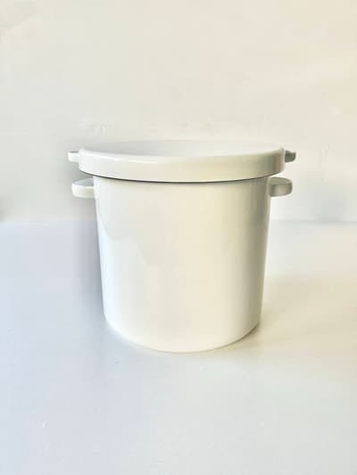 【美品】野田琺瑯　ラウンドストッカー　24cm 画像1