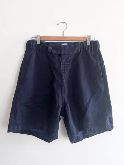 R&D.M.Co-　OLDMAN’S TAILOR　ショートパンツ　コットンリネン混　サイズ36 画像1